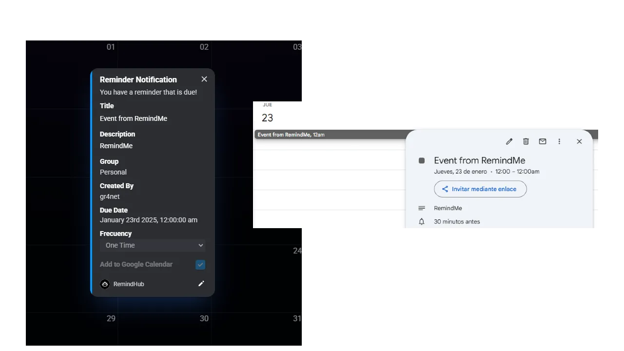 Google Calendar Sync